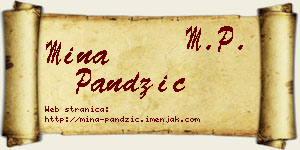 Mina Pandžić vizit kartica